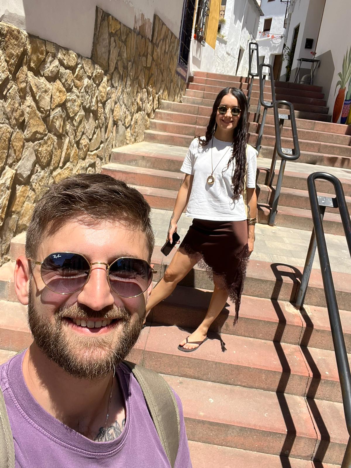 Matthias y Kelly cerca de Valencia